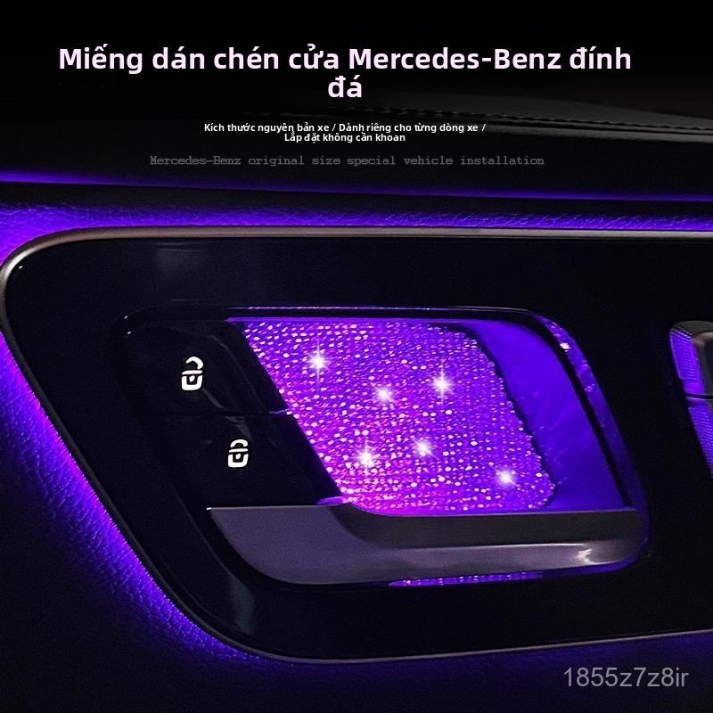 Decal gắn đá bát cửa trong Mercedes E300L GLC300L C260L EQE S450L