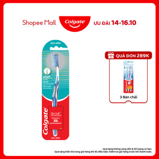 Bàn chải Colgate SlimSoft Advanced ngăn chảy máu nướu siêu mềm mảnh