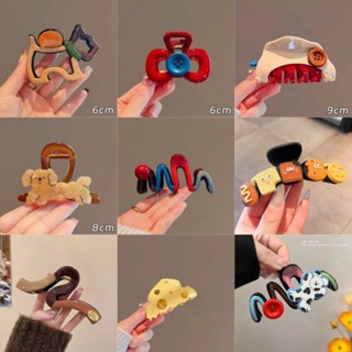  Kẹp tóc hoạt hình vui nhộn kẹp tóc dễ thương kẹp tóc nữ nút lưới đỏ phía sau đầu kẹp   Hộp 1   KHO4  