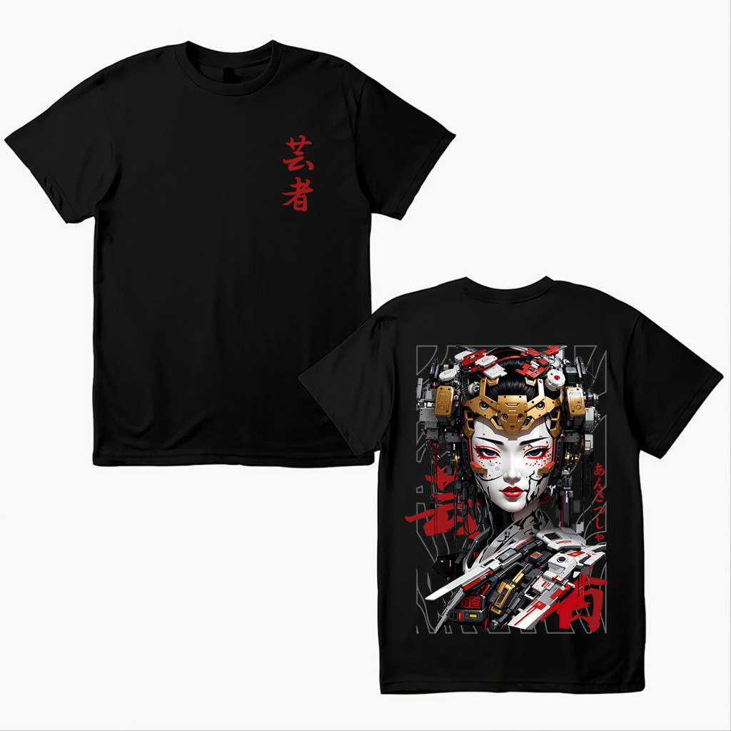 Karimake - Áo thun Geisha Nhật Bản Microfiber