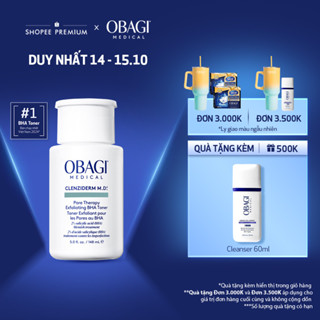 [VOUCHER VIDEO 20%] Toner tẩy tế bào chết, làm sạch mụn BHA Obagi Clenziderm M.D. Exfoliating 148ml