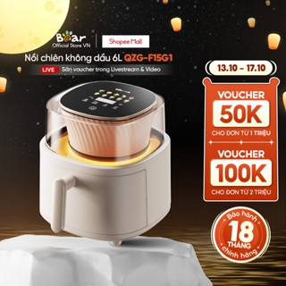 Nồi Chiên Không Dầu 6L Bear QZG-F15G1 - Hàng Chính Hãng