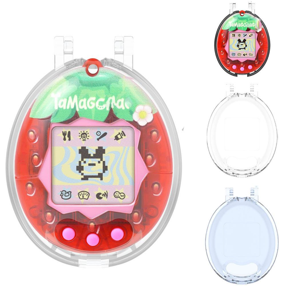 Hộp đựng PC cứng trong suốt cho Tamagotchi Original, Vỏ bảo vệ Hộp đựng di động trong suốt cho phụ k