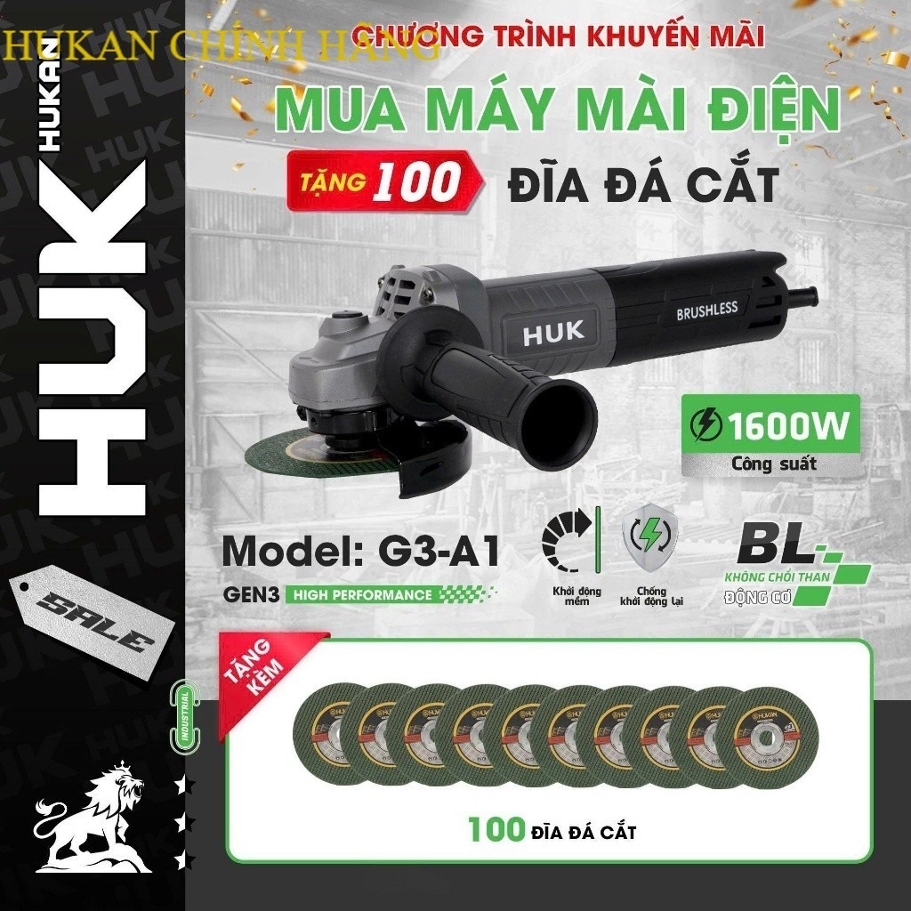 MÁY MÀI ĐIỆN HUKAN G3-A1 NHỎ GỌN CỰC TIỆN LỢI CHÍNH HÃNG HUKAN CHÍNH HÃNG