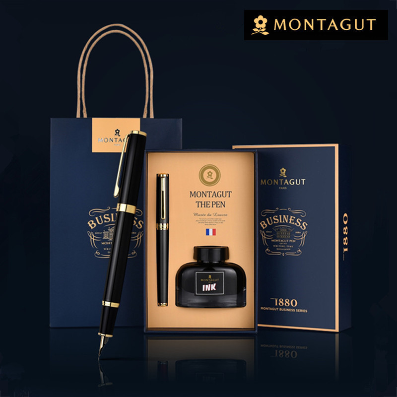 Hot Sale#Montagut Fountain Pen m301-1Courtesy Series Fountain Pen Set for Men and Women Business Off