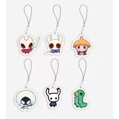 Acrylic Game Hollow Knight Mobile Phone Charms Hollow Knight Small Pendant Phone Chain Keychain acce