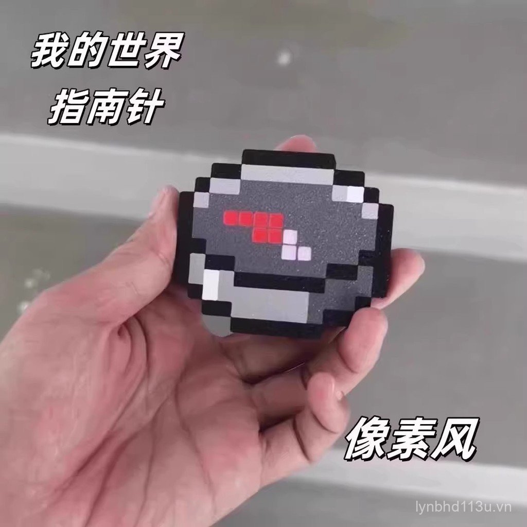 Thiết bị ngoại vi Minecraft: Mặt dây chuyền và La bàn Phong Cách Pixel - Quà Tặng Perfect Cho Giáng 