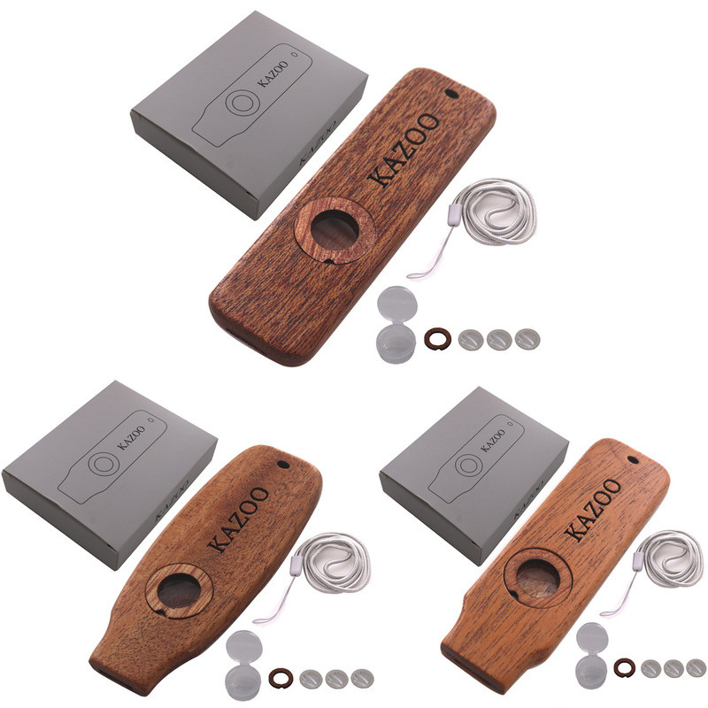 Gỗ Kazoo Kazoo Kazoo Gỗ Sáo Guitar Ukulele Kèm Theo Người Mới Bắt Đầu Chơi Sáo Zuka Sáo