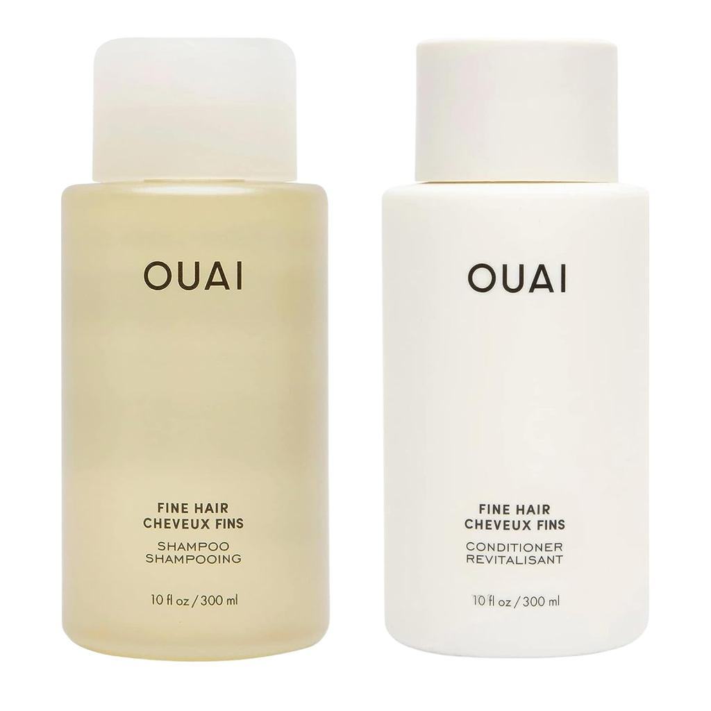 Bộ Dầu Gội Và Dầu Xả OUAI Fine - Dầu Gội Và Dầu Xả Không Chứa Sulfate Cho Nữ & Nam - Được Làm Bằng K
