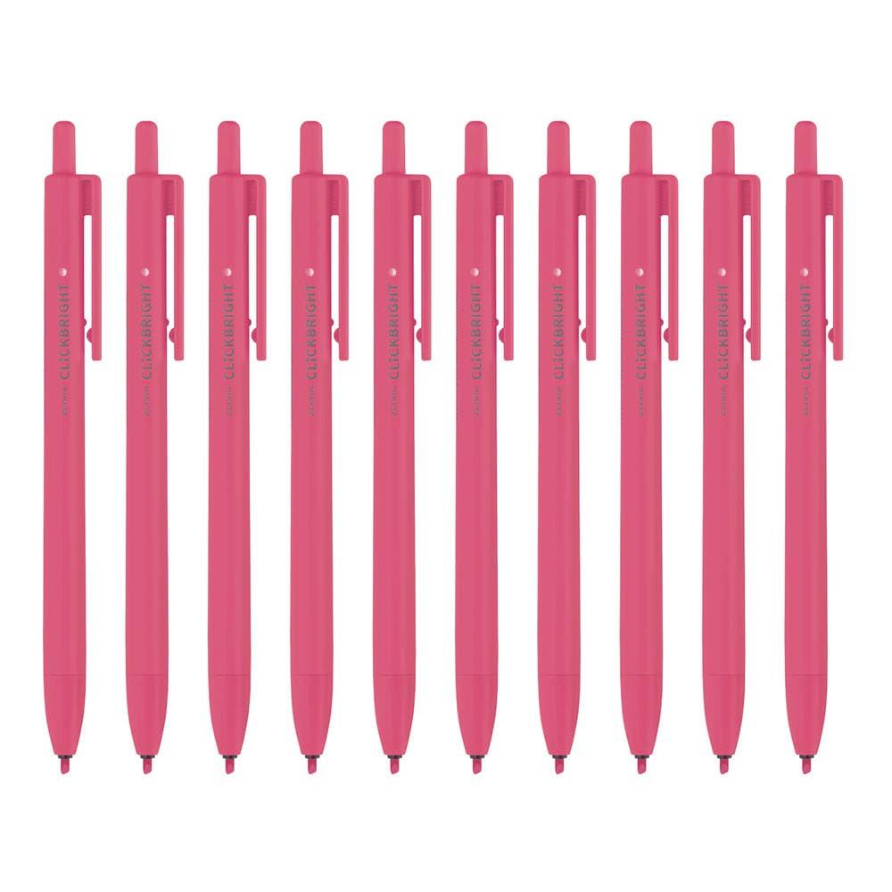 Zebra Clickart Retractable Highlighter Pen 10 Pack