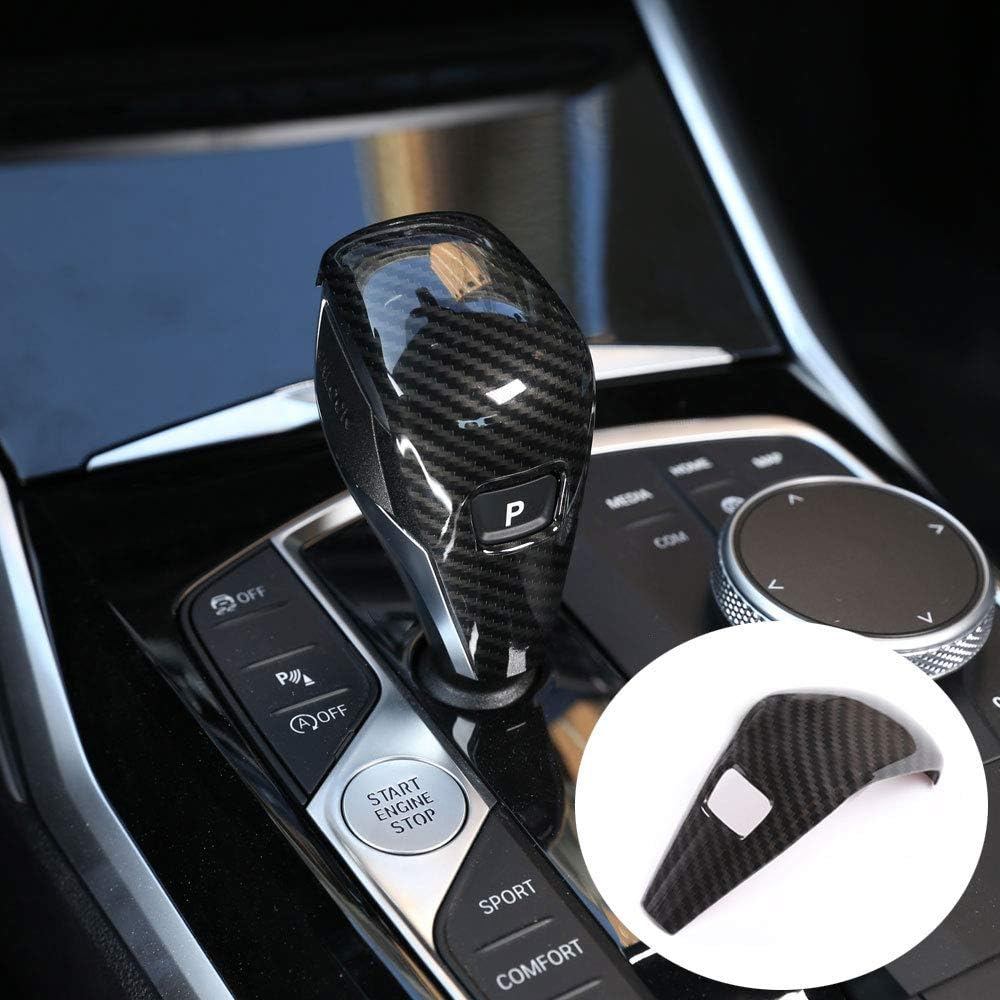 Eiseng Xe Sợi Carbon Gear Dịch Chuyển Núm Đầu Bao Viền Cho Xe BMW G20 3 Series 330i M340i G29 Z4 201