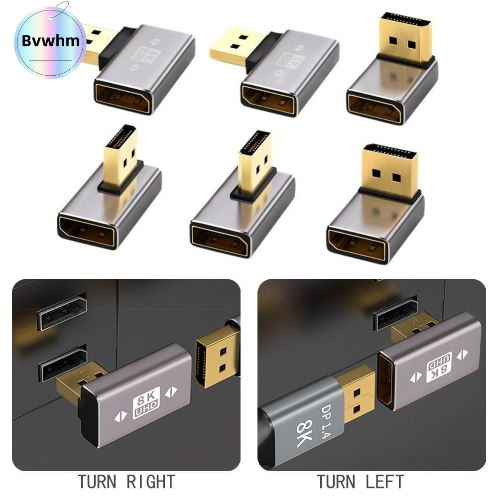Bộ chuyển đổi cổng hiển thị BVWHM, Bộ chuyển đổi DP1.4 8K 60Hz DP Nam sang Nữ, Bộ mở rộng cáp DP góc