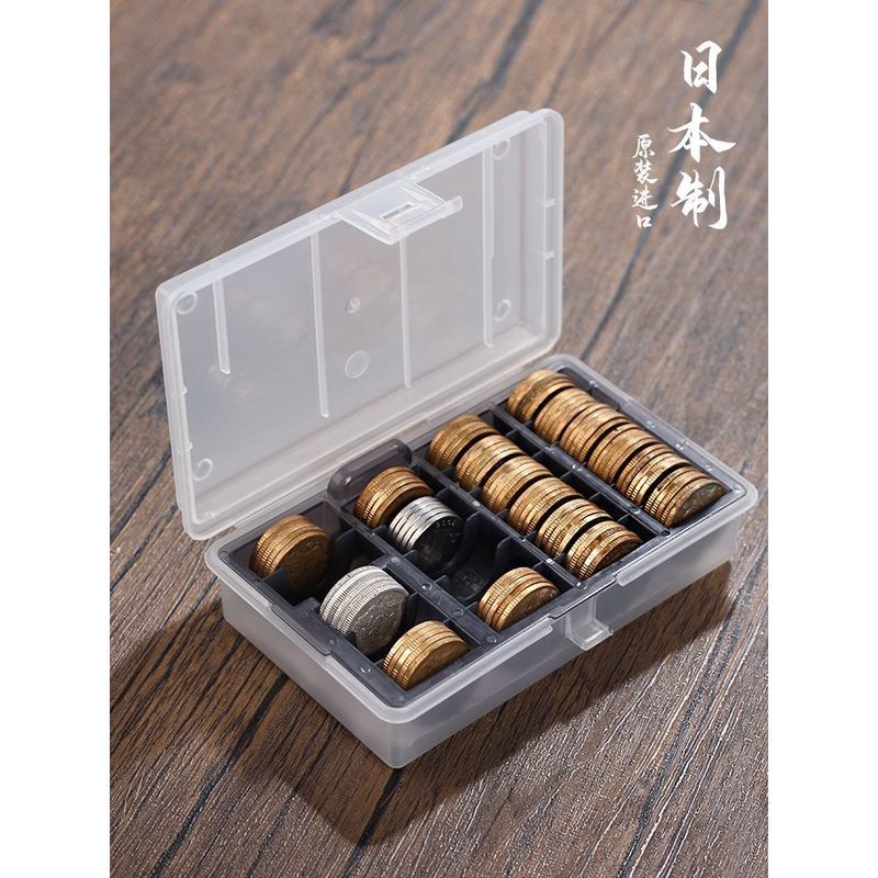 Hộp đựng tiền xu Nhật Bản Hộp đựng tiền xu riêng biệt Tiền giấy Vé nhỏ Tiền mặt Đồng xu Lưu trữ Bộ s