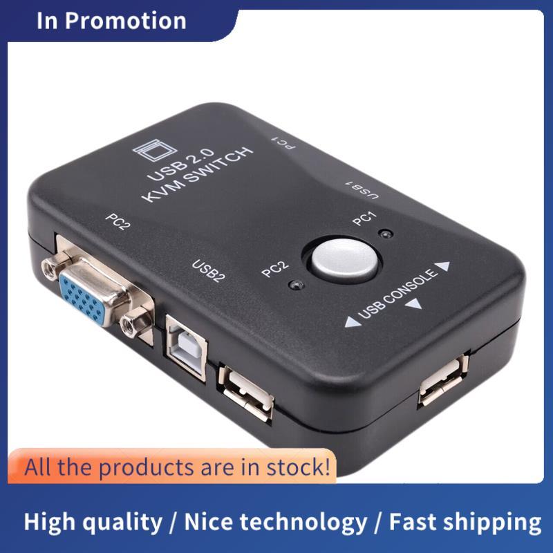 KVM Switch 2 Cổng VGA Switch USB 2.0 KVM Chuột Switch Bàn Phím 1920X1080 Hộp Chia Sẻ Công Tắc Vga Sp
