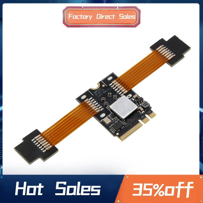 M.2 Wifi sang Dual SATA 3.0 Adapter M.2 KEY-A hoặc KEY-E sang SATA Cáp Nối Dài Bộ Chuyển Đổi Đầu Nối