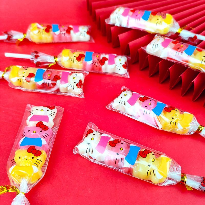 Hương Vị Trái Cây Mới Dễ Thương KT Mèo Dây Hình Lollipop Tuổi Thơ Kẹo Cứng Kẹo Siêu Thị Bán Buôn Gia