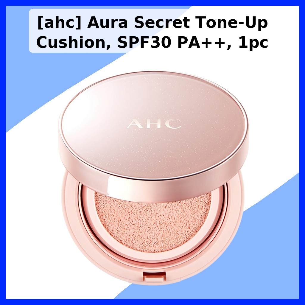 [ahc] Đệm nâng tông màu Aura Secret, SPF30 PA + +, 1 cái / Kem nền Hàn Quốc / Hiệu ứng làm sáng da c