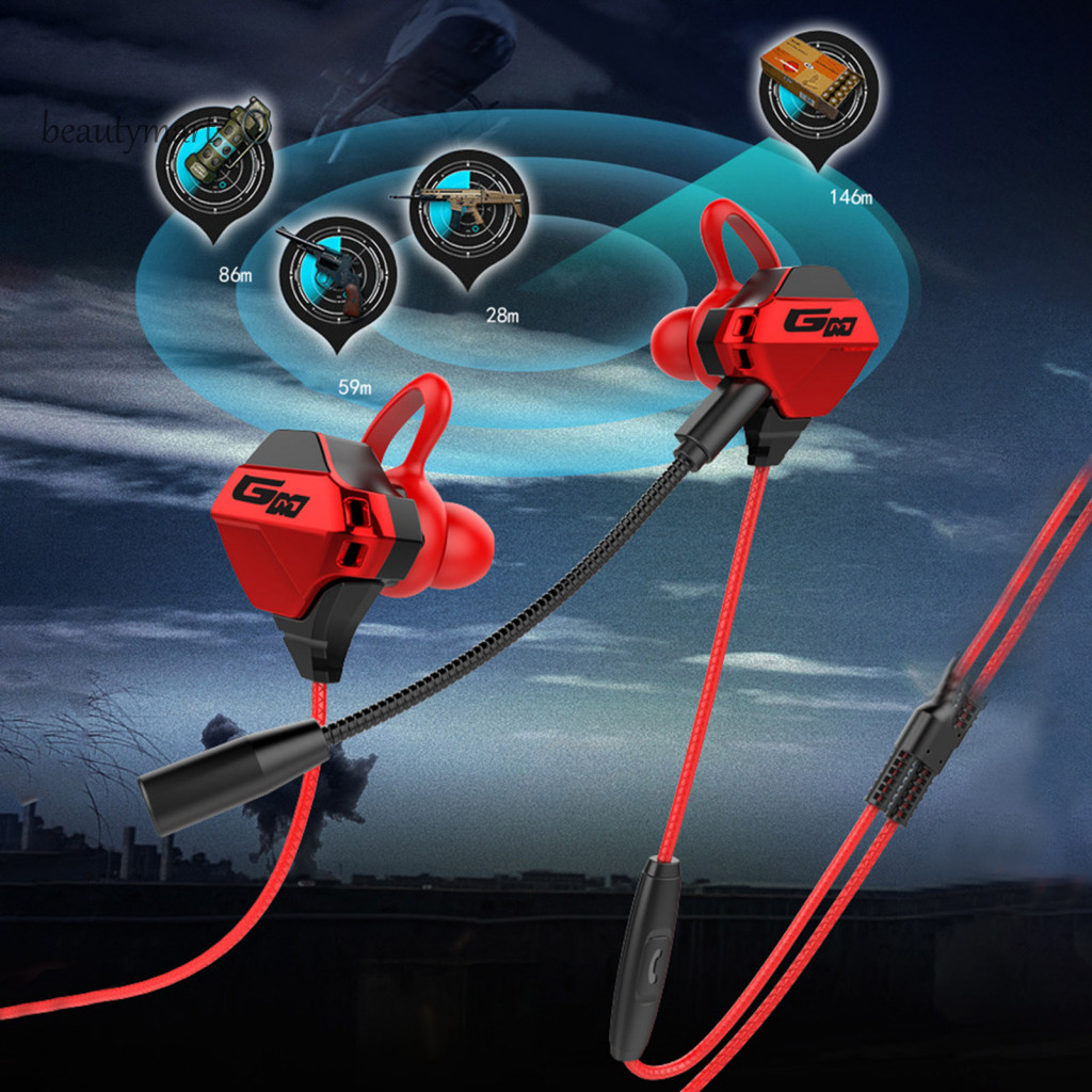 Tai nghe có dây G10 Độ trung thực cao Khử tiếng ồn thông minh Tai nghe chơi game trong tai 35mm tiện
