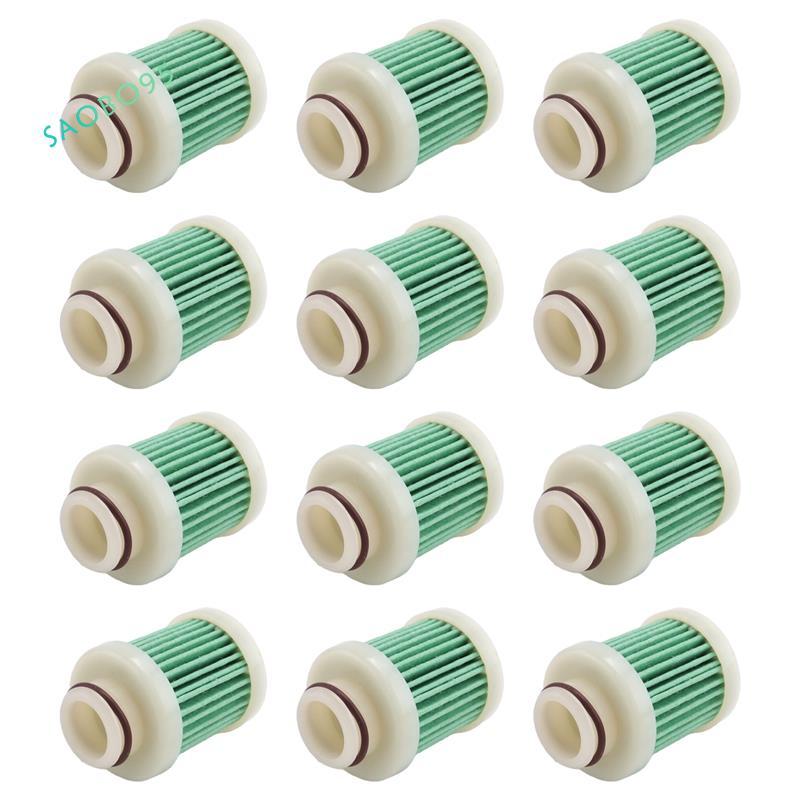 12 Cái 40-115Hp 4 Phím Lọc Cho F40A F50 T50 F60 T60 Biển Phía Ngoài Lọc 6D8-WS24A-00
