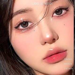 Lens Mắt Màu Xám Có Viền Giãn Vừa