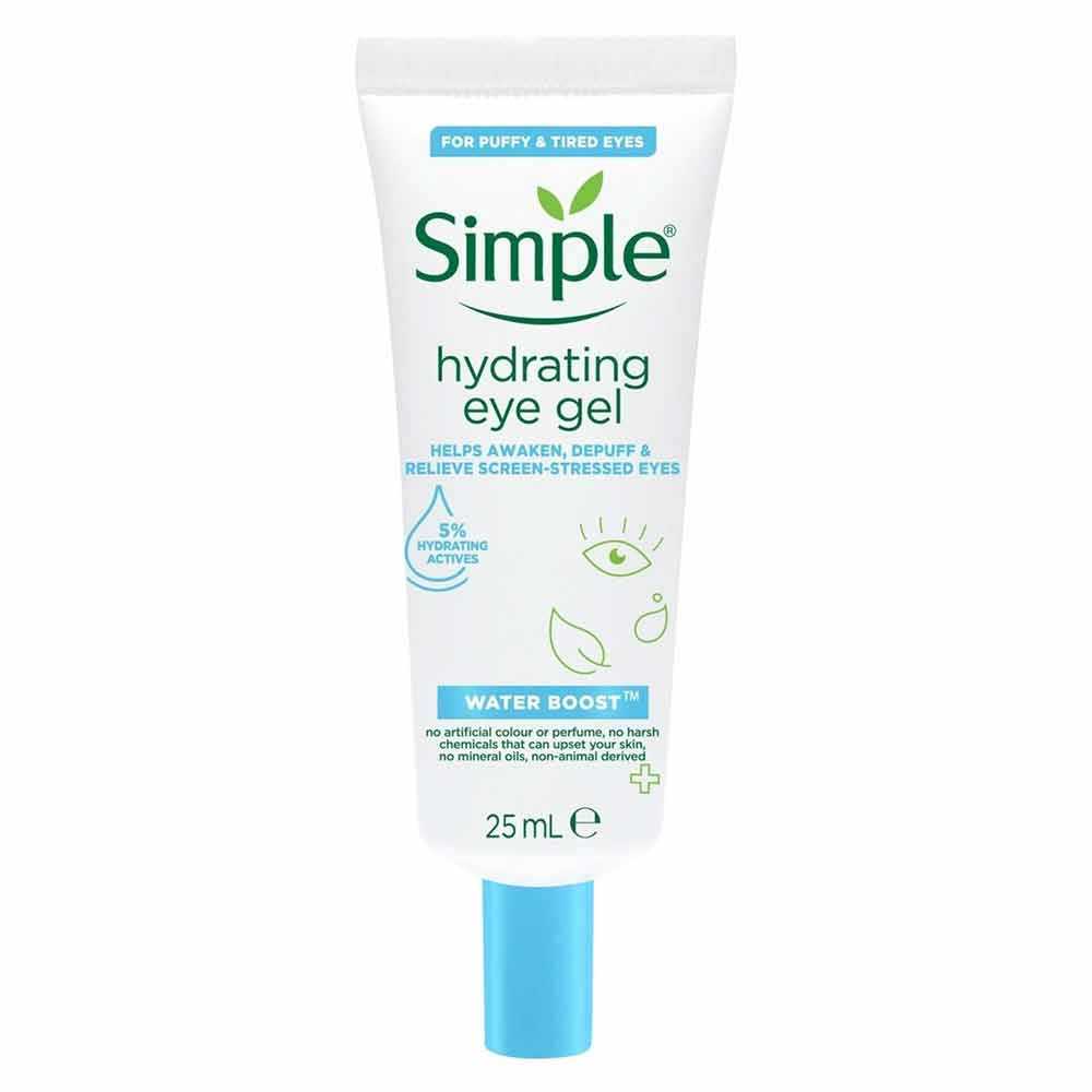 Simple Hydrating Eye Gel Water Boost Light Gel Texture Reduce Eye Puffiness Awaken Tired Screen Stre