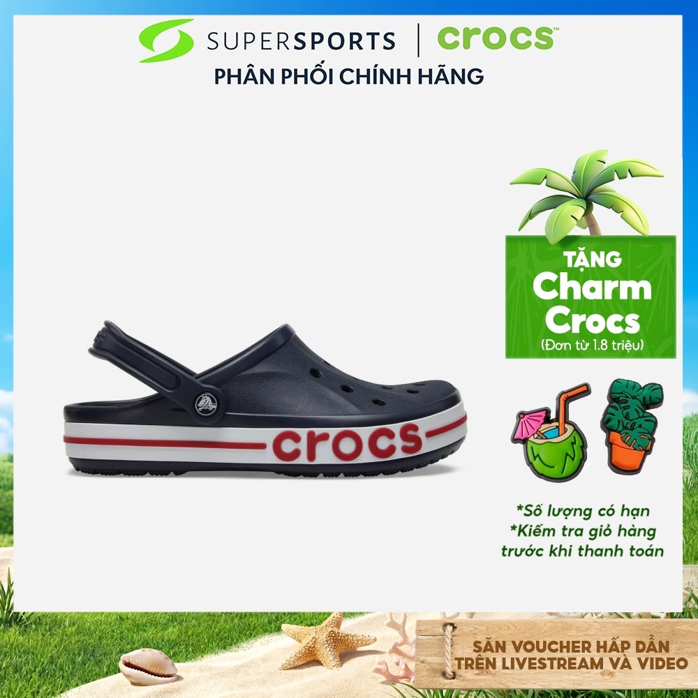 Giày Clog Unisex Crocs Bayaband - Xanh Navy - 205089-4CC ADS02 LS100