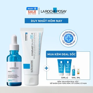 [FS] Bộ đôi giúp làm mờ nếp nhăn và phục hồi da chuyên sâu La Roche-Posay Cicaplast Baume B5+ 40ml