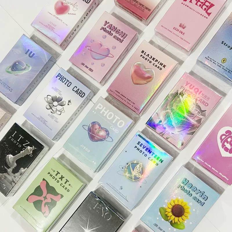 Đen blackpink Photocard gidle Thẻ Giải Trí Hàn Quốc KEPLER Ngôi Sao NewJeans Album Photocard lomo Ca