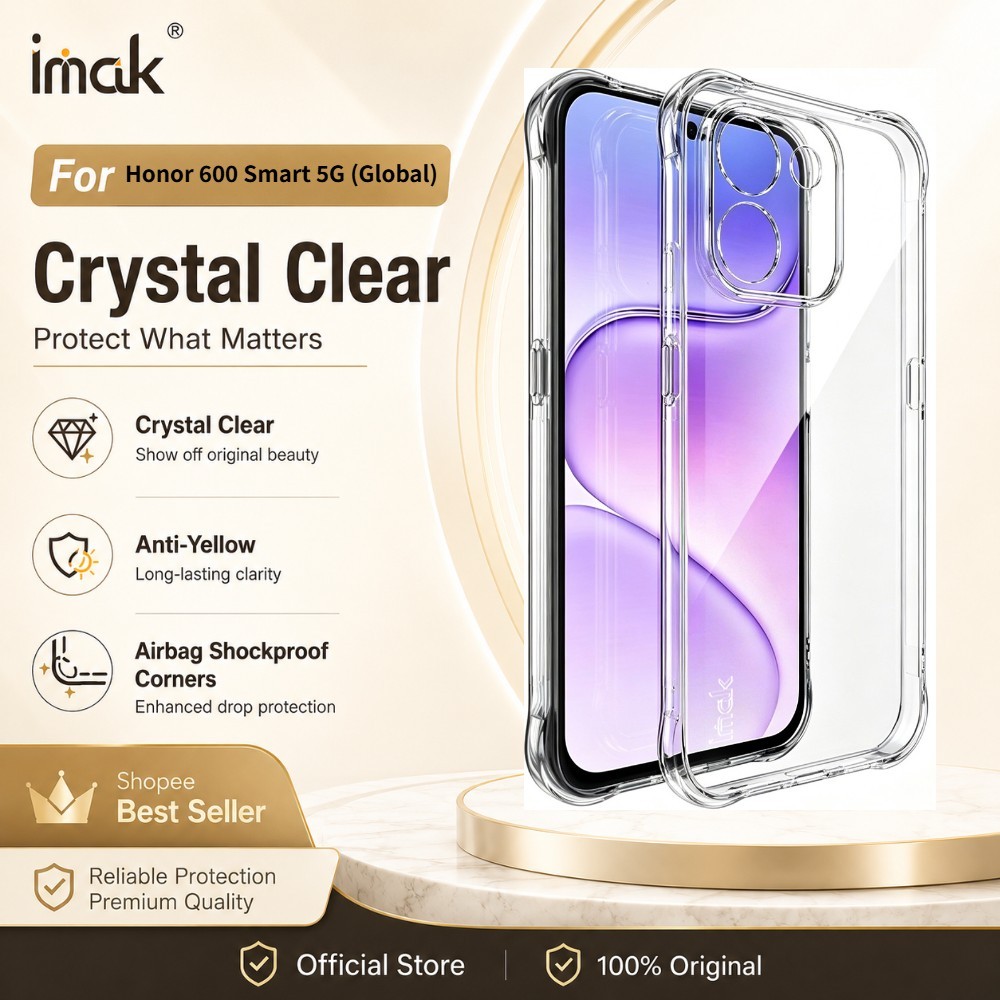 Ốp lưng mềm Cho Honor 600 Smart 5G Global Toàn Cầu TPU Trong Suốt Chống Sốc Chống Vàng CA0002