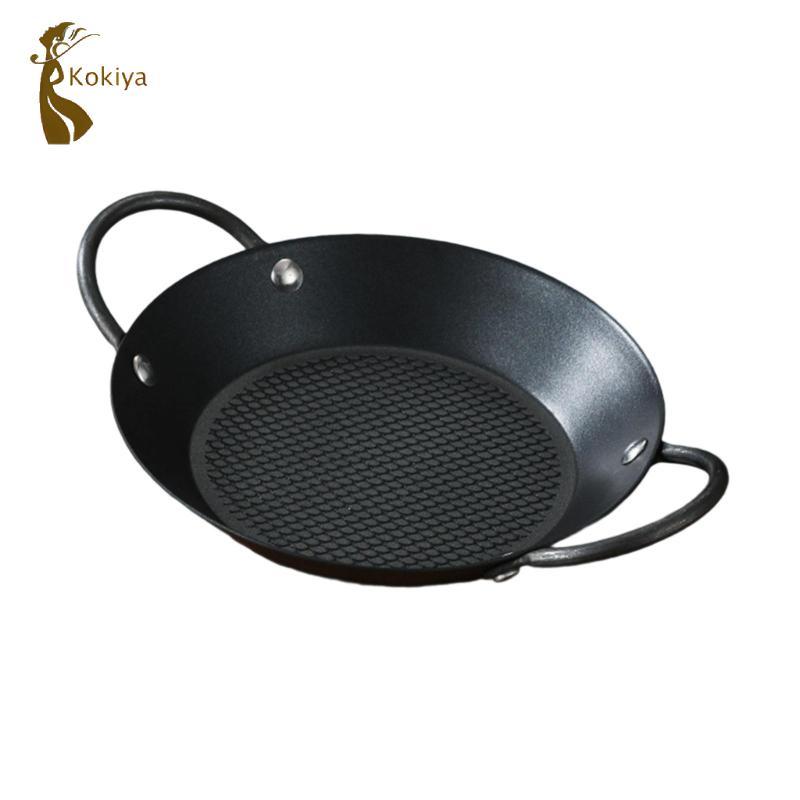 Paella Chảo Tròn Skillet Nấu Ăn Nhà Cắm Trại Nồi Chiên Chảo Chống Dính