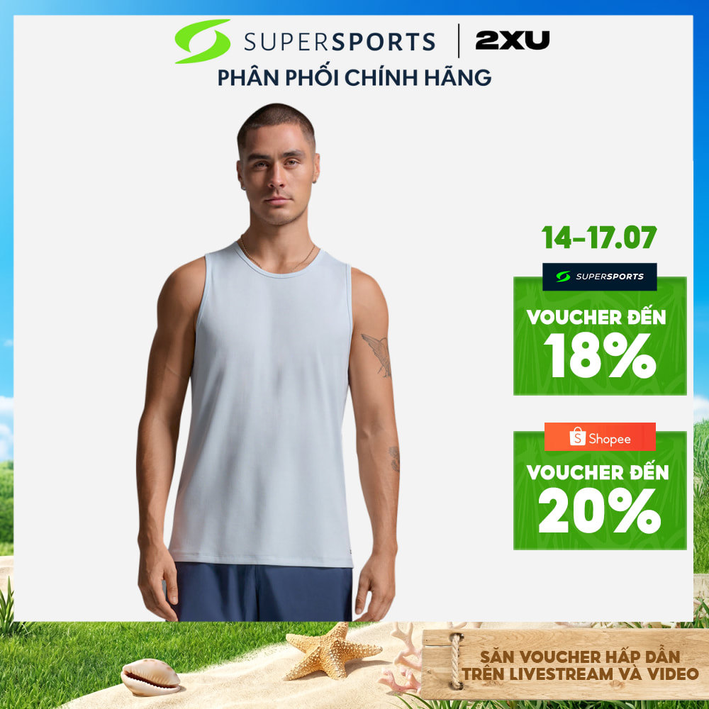 Áo Ba Lỗ Nam 2XU Aero Mesh - Xanh Dương - MR7440a-MSB/BRF