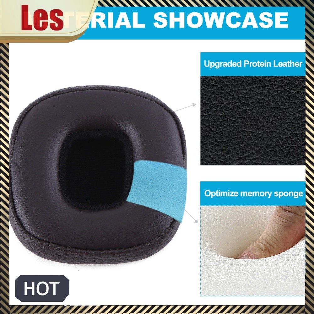 1 Cặp Miếng Đệm Tai Thay Thế Đệm Da Protein Tai Nghe EarPads Tai Cốc Bao Sửa Chữa Phần Cho Marshall 