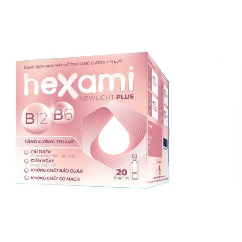 Nước Nhỏ Mắt Phòng Cận Thị Hexami Newlight Plus Chống Mỏi Mắt Cải Thiện  Cho Mắt Cận Mắt Viễn Thị