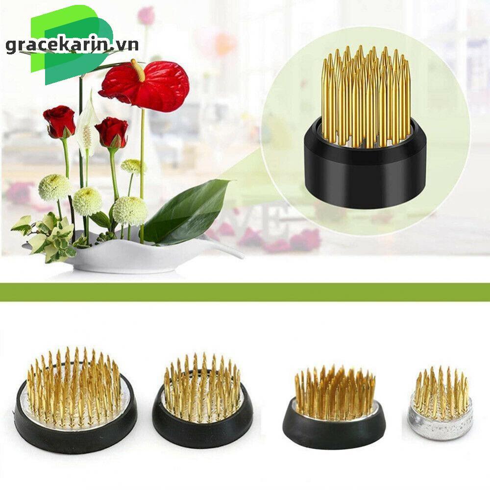 [GRCEKRIN-VN]Round For Ikebana Kenzan Flower Base-Holder Spiky Frog Fixed Tool Floral Arrange
