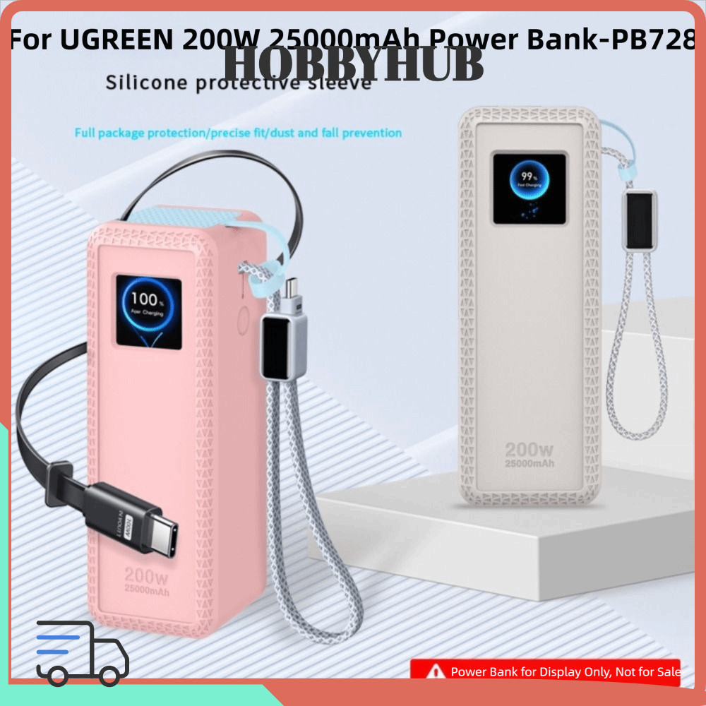 HOBBYHUB Silicone Chống Sốc Cho UGREEN 200W 25000mAh Power Bank-PB728 Travel