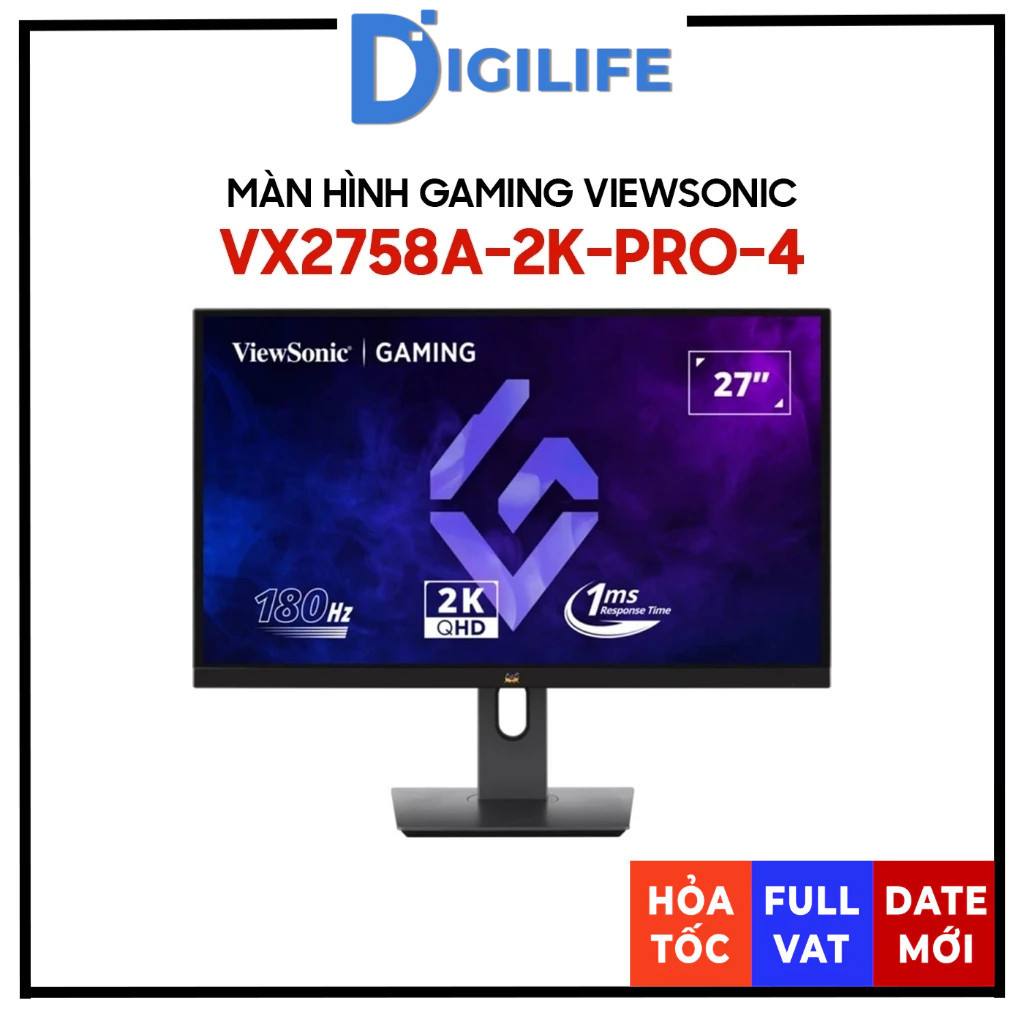 Màn hình Gaming ViewSonic VX2758A-2K-PRO-4 27 inch 2K QHD 180Hz 1ms IPS
