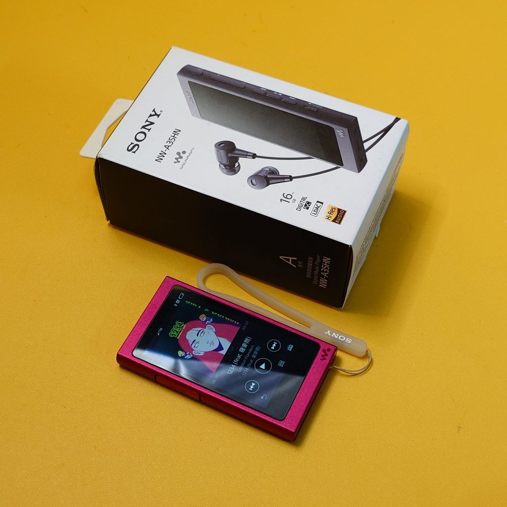 Máy nghe nhạc Sony Walkman NW-A35 cũ Fullbox màu hồng - Hi-Res Audio, âm thanh chi tiết
