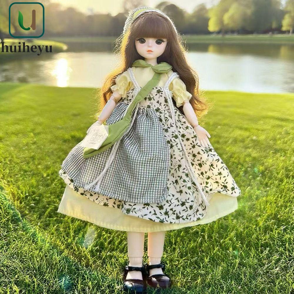 ZENITHEM Công Chúa Trang Điểm Búp Bê BJD, Tóc Dài Cao Gót 30cm Bjd Búp Bê Có Quần Áo, Búp Bê Bé Anim