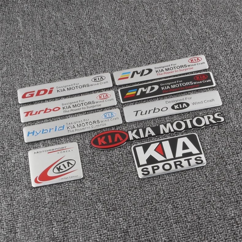 Thích hợp cho Kia k3 Zhirun k45 Huanchi kx3 Freddy Xe Logo Miếng Dán Sửa Đổi Trang Trí Xe Hơi Đuôi L