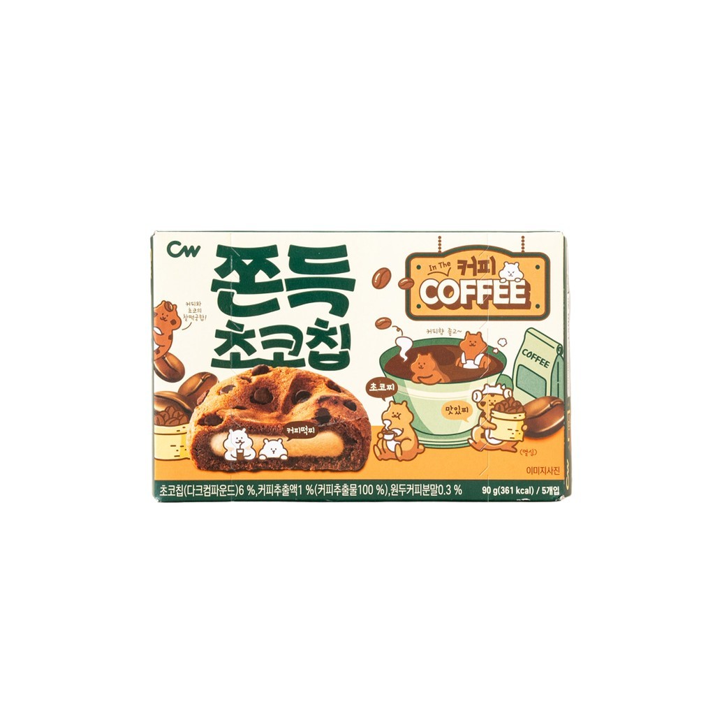 [daiso] Bánh quy cà phê Chewy Choco Chip, 90g, 1 cái / Bánh quy Hàn Quốc / Chip Chewy Choco / Chính 