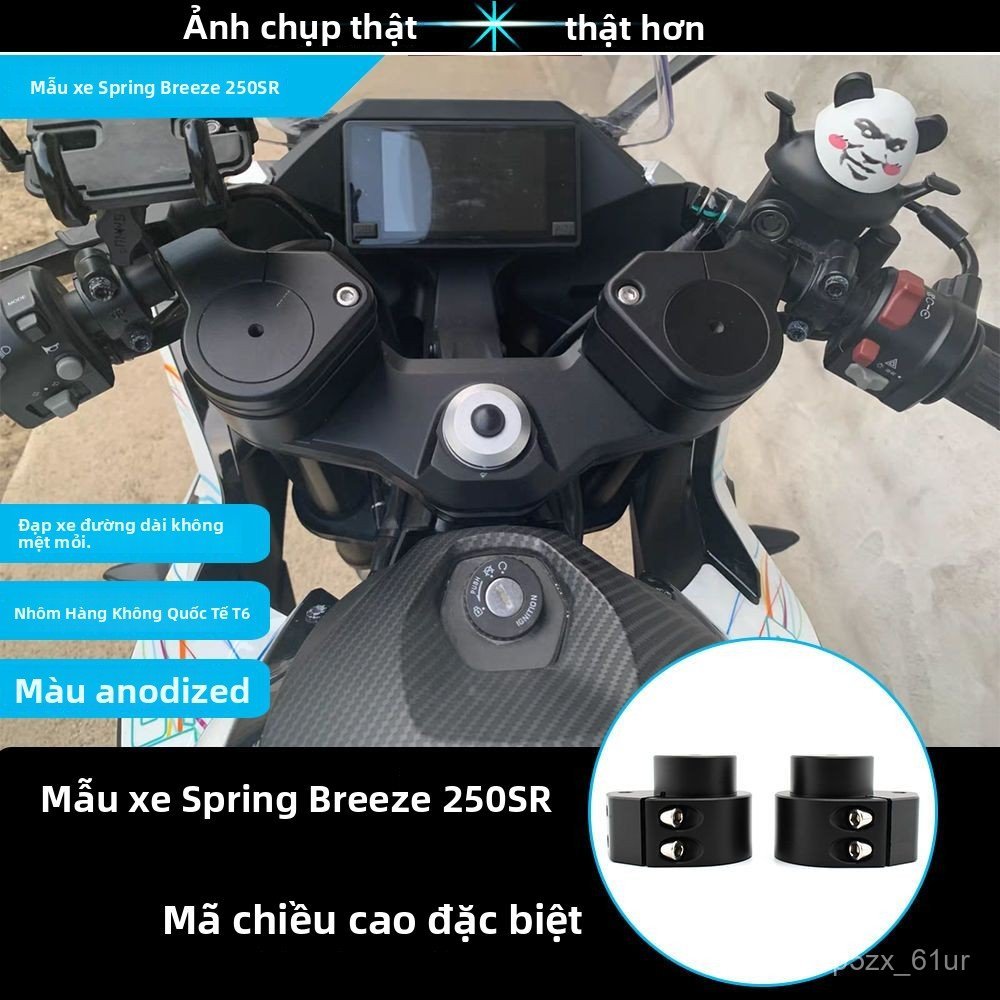 Khúc nâng ghi đông tay lái xe máy CFMoto 250SR Track Edition MY22 Fun nhôm CNC cao cấp giao nhanh ch