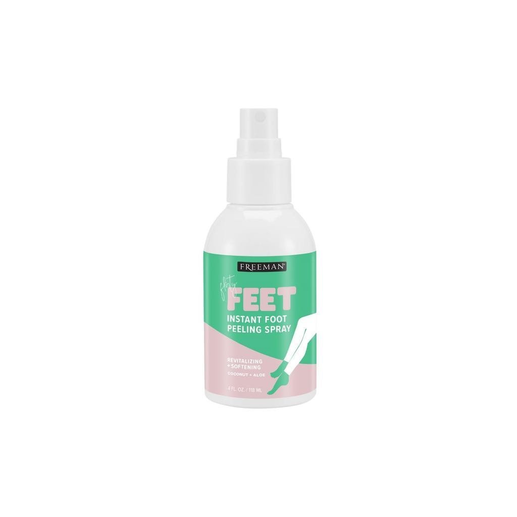 Freeman Flirty Feet Xịt lột chân tức thì, Mặt nạ tẩy tế bào chết cho mùa hè, dưỡng ẩm & khô mịn, già