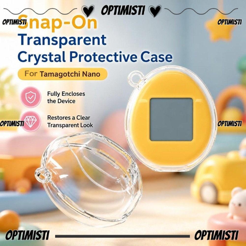 OPTIIMSTI Bảo vệ, Da cứng PC, Chống sốc có cánh Vỏ thay thế chống rơi cho phụ kiện Nano Tamagotchi
