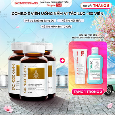 Combo 3 Hộp Viên Uống Sắc Ngọc Khang Vi Tảo Lục