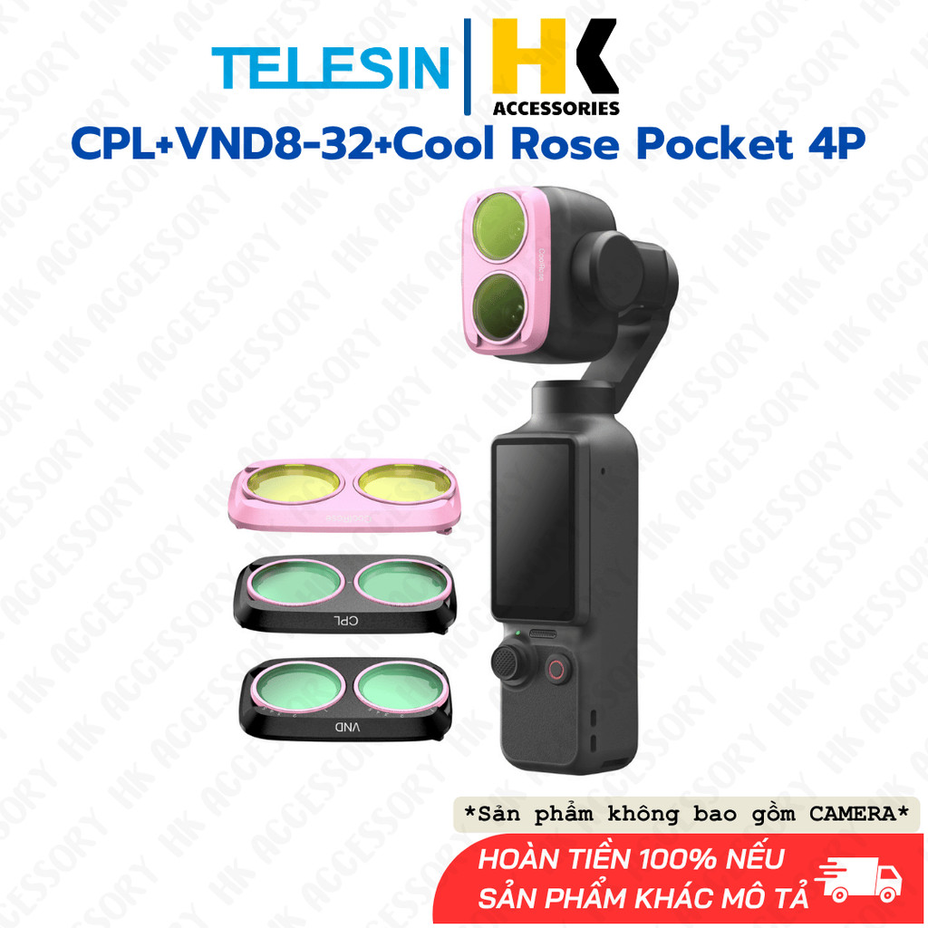 Filter Pocket 4P CPL+VND8-32+Cool Rose cho  kiểm soát ánh sáng chuyên nghiệp
