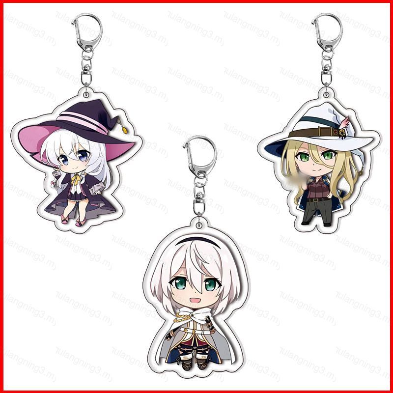 GG3 Lang Thang Phù Thủy Hành Trình Của Elaina Acrylic Móc Khóa Amnesia Mặt Dây Chuyền Elaina Anime T