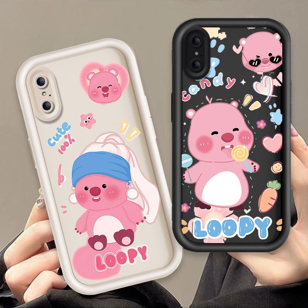 Ốp Lưng Cho iPhone X XR XS Max Hoạt Hình Silicon Xu Hướng Mềm Ốp lưng TPU Pororo Loopy Angel Eye Ốp 