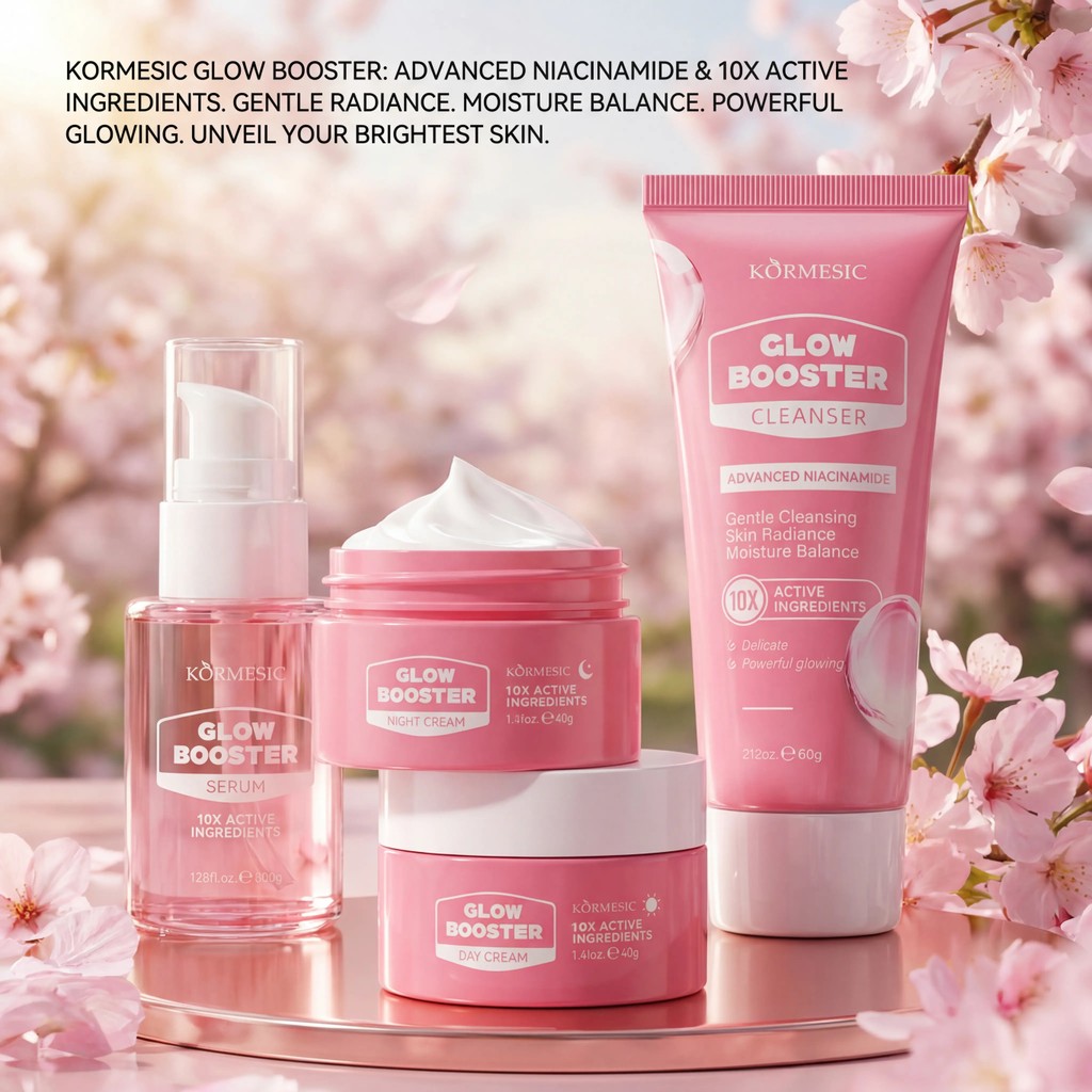 Sữa Rửa Mặt KORMESIC Glow Booster 10X Làm Trắng Da Mặt Cho Da Phát Sáng Tất Cả Các Loại Da Phiên Bản
