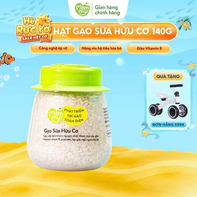 Gạo sữa hữu cơ Mămmy nấu cháo ăn dặm cho bé từ 6 tháng hũ 140gr