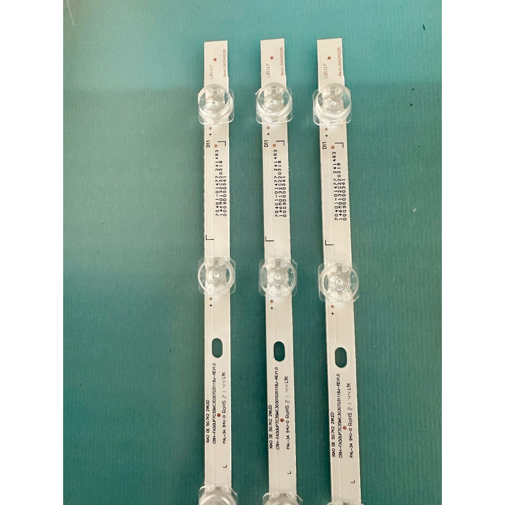 LED TIVI SAMSUNG 50AU7002/ Capper 50UGA610/UG6000/50UG6100/-3 thanh 11 led chạy dòng capper